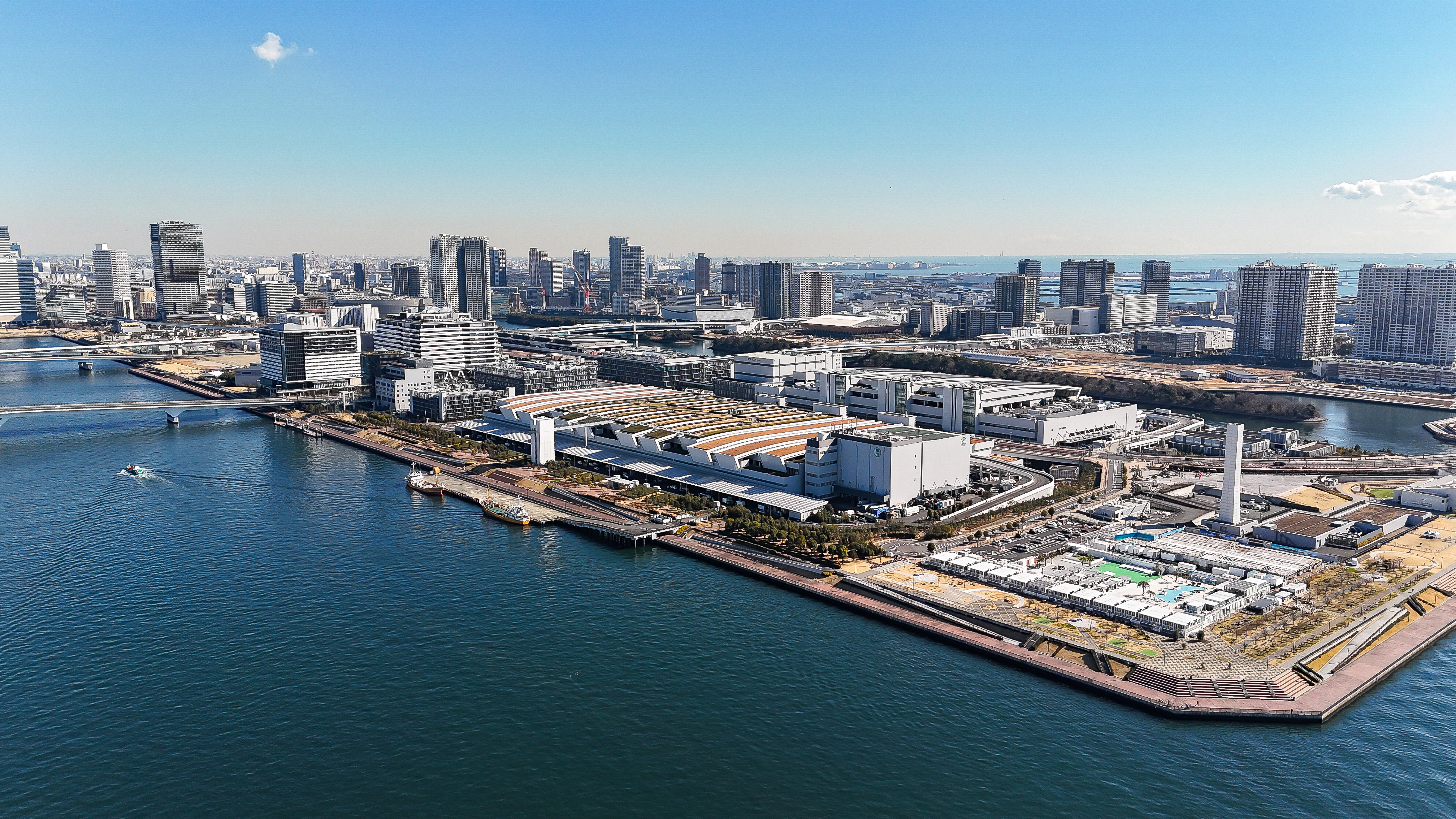 Toyosu Wholesale Market aerial photo
